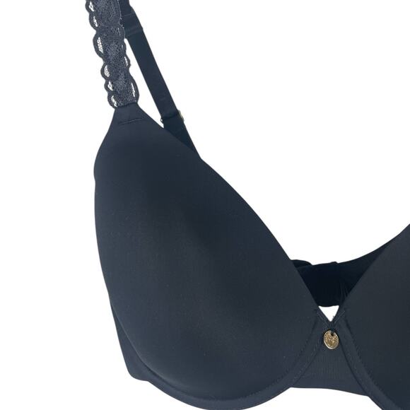 Natori Pure Lux Custom Coverage Contour Underwire Bra Lace Straps 732080 Sz 32DD - Picture 5 of 14